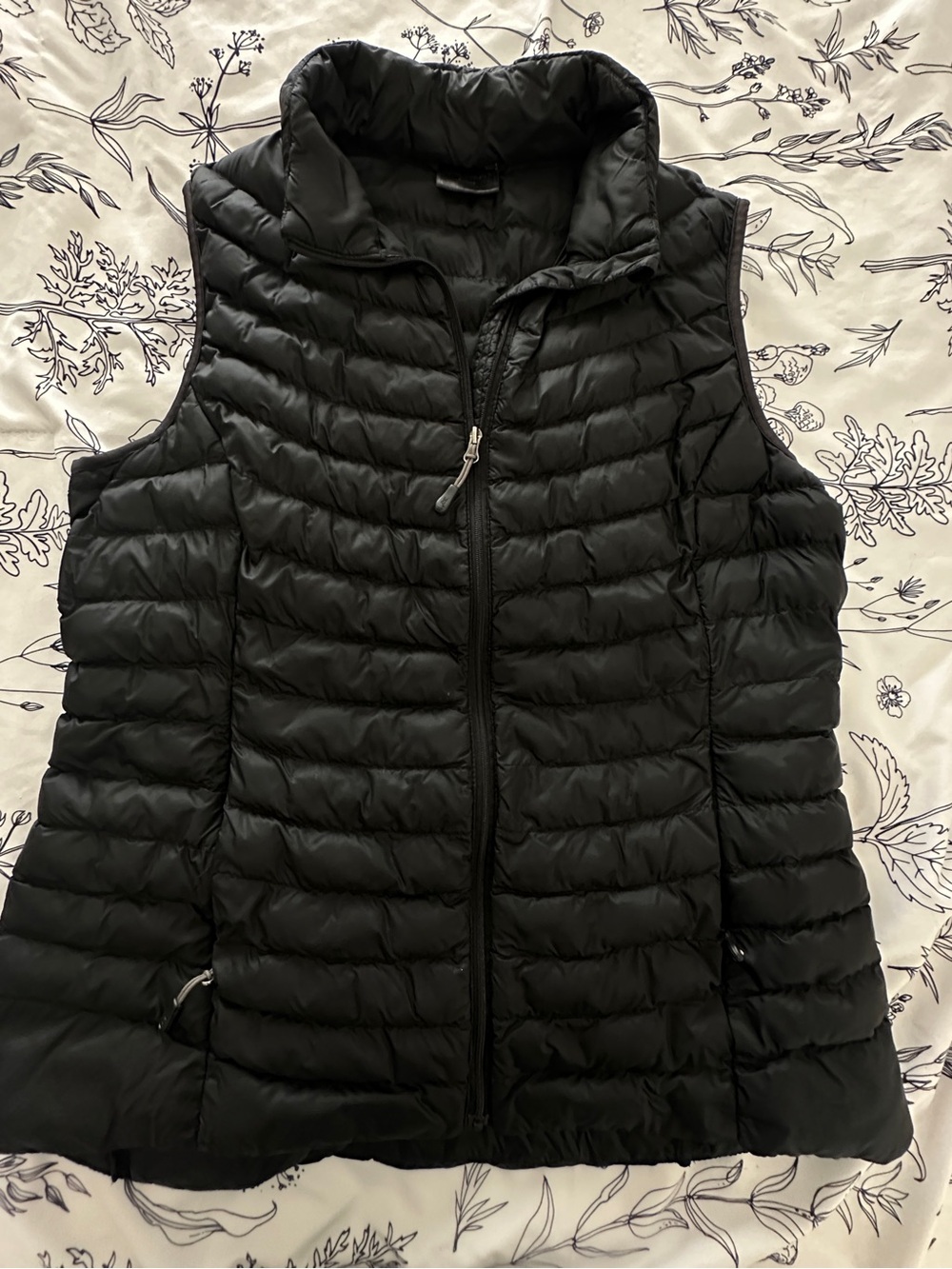 32 Degrees Black Quilted Packable Puffer Vest - Women's